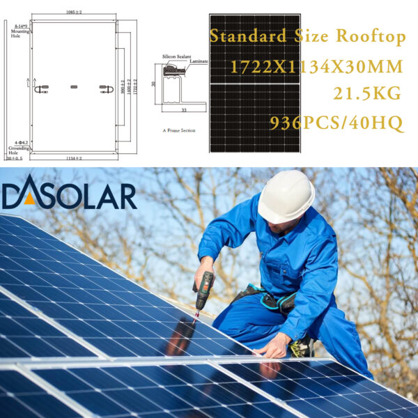 400W solar panel size and weight